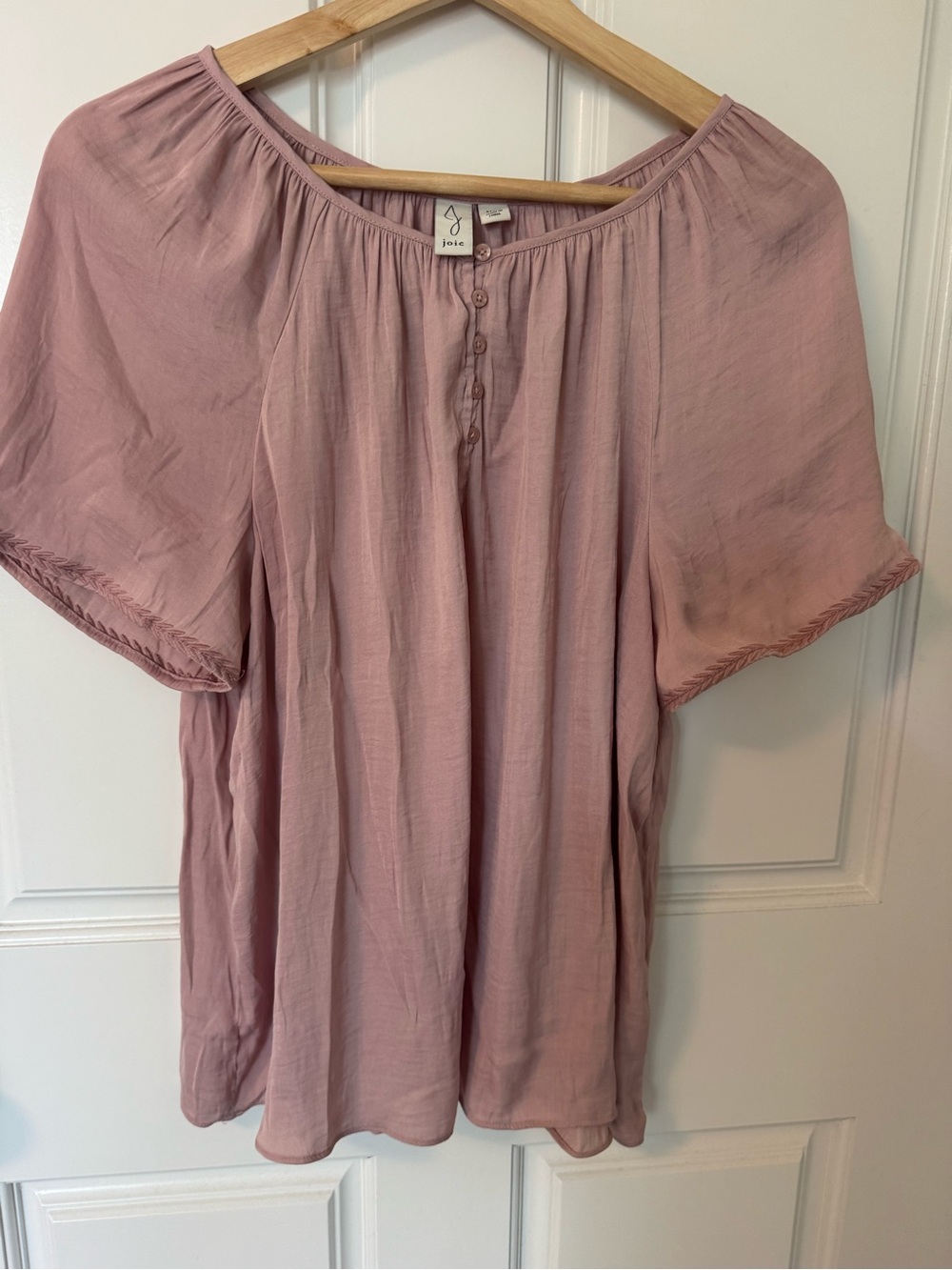 Joie Dusty Rose Peasant Tunic
